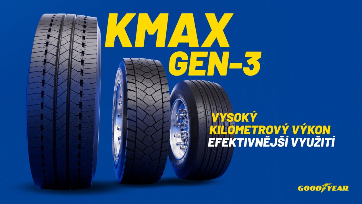 Goodyear uvádza na trh KMAX GEN-3: novú generáciu nákladných pneumatík zameraných na kilometrový výkon