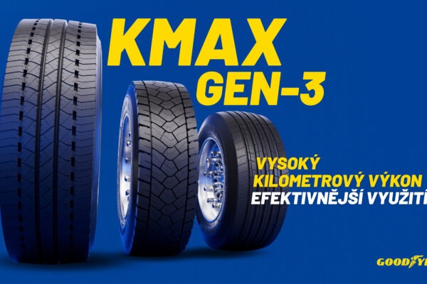 Goodyear uvádza na trh KMAX GEN-3: novú generáciu nákladných pneumatík zameraných na kilometrový výkon